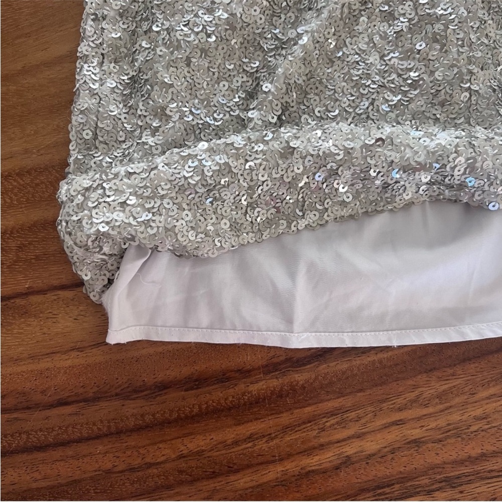 Free People Sparkling White Mini Dress - Picture 4 of 4